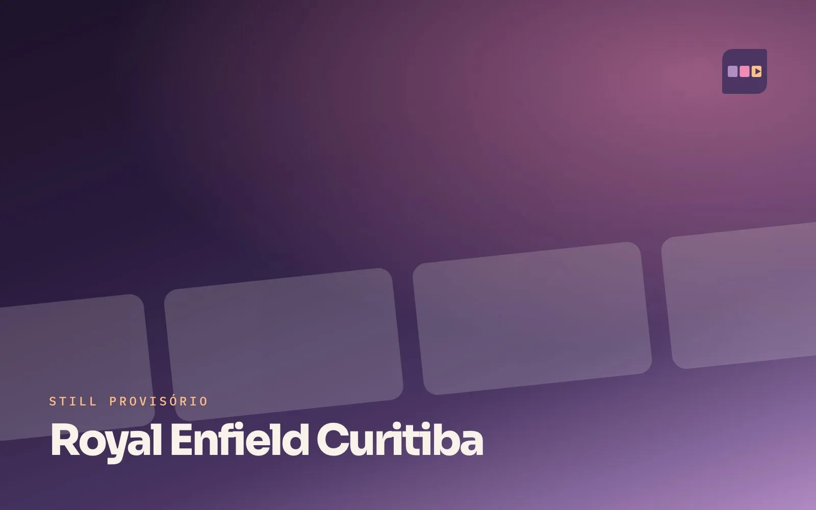 Still provisório do filme Estrada aberta, para Royal Enfield Curitiba
