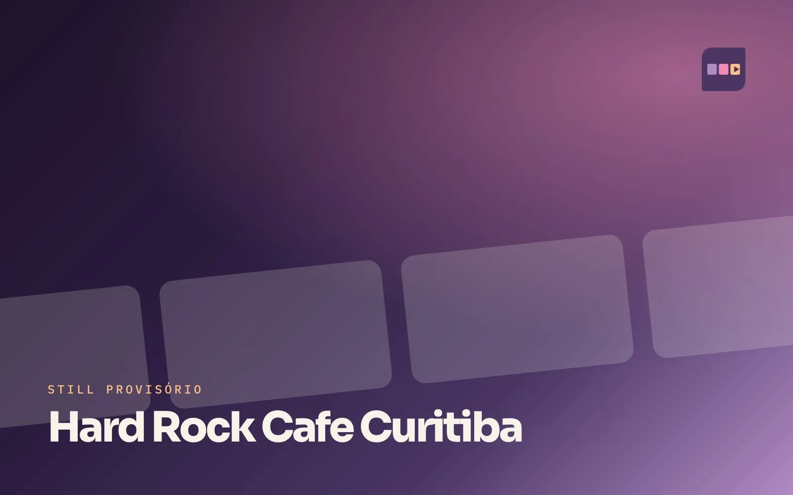 Still provisório do filme Noites de palco, para Hard Rock Cafe Curitiba