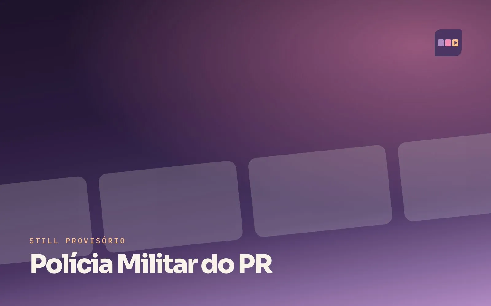Still provisório do filme Quem protege o Paraná, para Polícia Militar do PR